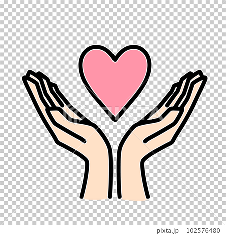 take heart with both hands 102576480