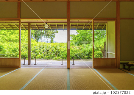 大河内山荘庭園 妙香庵 額縁構図(京都市右京区嵯峨) 大河内山荘庭園 妙香庵 額縁構図(京都市右京区嵯峨) 102577822