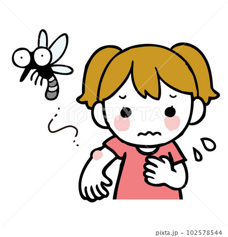 蚊に刺された女の子 102578544