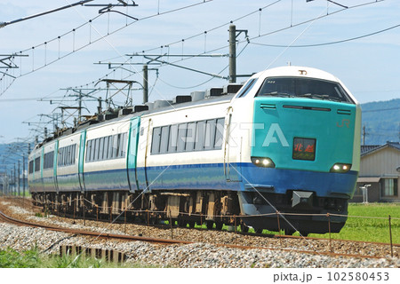 北陸本線 高岡ー西高岡 JR東日本 485系 R23編成(新潟) 北越 北陸本線 高岡ー西高岡 JR東日本 485系 R23編成(新潟) 北越 102580453