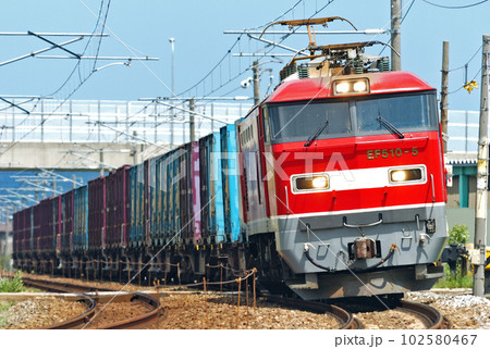 北陸本線　高岡ー西高岡　JR貨物　EF510-5（富山） 102580467