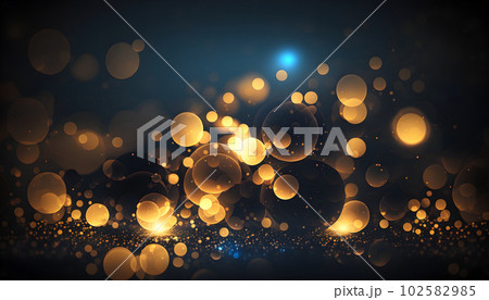 Golden lights festive bokeh sparkling backgroundのイラスト素材 [102582985] - PIXTA