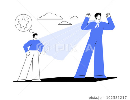 Self-esteem abstract concept vector illustration. Self-esteem abstract concept vector illustration. 102583217