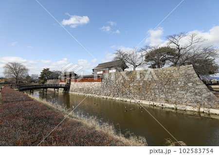 長野県　長野市　冬　松代城 102583754