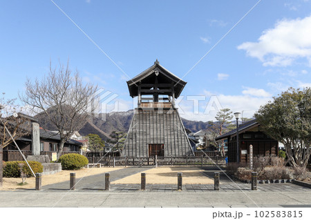 長野県 長野市 冬 松代藩鐘楼 長野県 長野市 冬 松代藩鐘楼 102583815
