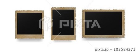 Gold photo frames. Black empty for pictures and paintings Gold photo frames. Black empty for pictures and paintings 102584273