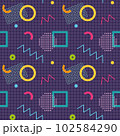 Abstract geometric vector seamless 90s or 80s 102584290