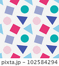 Abstract geometric vector seamless 90s or 80s 102584294