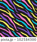 Abstract colorful zebra seamless pattern 102584300
