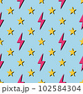 Abstract geometric vector seamless 90s or 80s 102584304