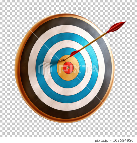 Target with arrow. Illustration AI Generative 102584956
