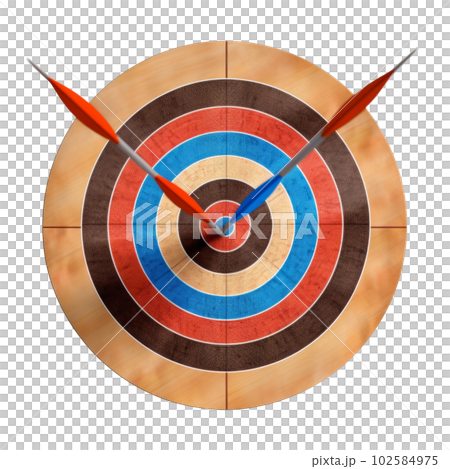 Target with arrow. Illustration AI Generative Target with arrow. Illustration AI Generative 102584975