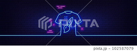 Neon light glow effect. T-shirt design line...のイラスト素材 [102587079] - PIXTA