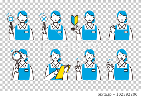 Person Female set in apron 102592200