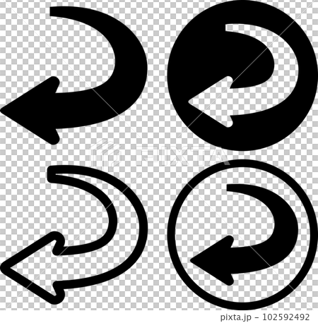 U-turn arrow icon 102592492