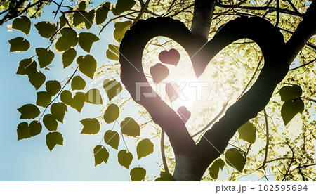 Generative AI, Heart of Nature: A Symbolic Connection Between Love and Life 102595694