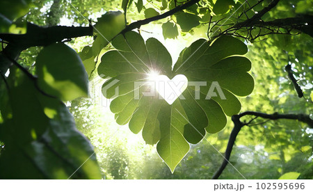 Generative AI, Heart of Nature: A Symbolic Connection Between Love and Life 102595696