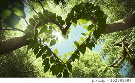 Generative AI, Heart of Nature: A Symbolic Connection Between Love and Life 102595697