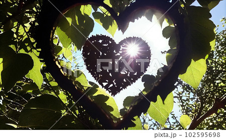 Generative AI, Heart of Nature: A Symbolic Connection Between Love and Life 102595698