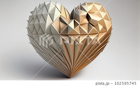 Generative AI, Geometric Heart: A Playful and Precise Arrangement of Shapes Generative AI, Geometric Heart: A Playful and Precise Arrangement of Shapes 102595745