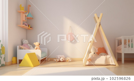 Adventurous Haven: Playful and Colorful Kid's Room, Generative AI Adventurous Haven: Playful and Colorful Kid's Room, Generative AI 102596826