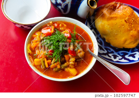 National Central Asian dish is Lagman 102597747