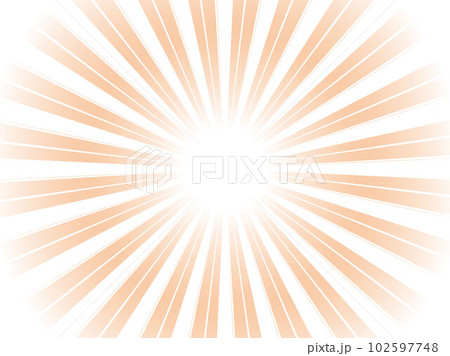 光り輝く太陽光線イメージの抽象的背景_オレンジ 102597748
