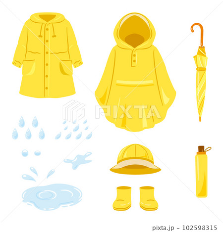 黄色い雨具　セット 102598315