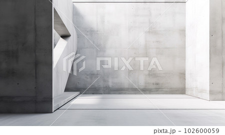 打ちっ放しのコンクリートの建造物の壁面「AI生成画像」 打ちっ放しのコンクリートの建造物の壁面「AI生成画像」 102600059