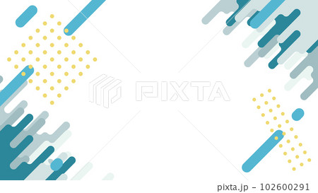 角丸の抽象的な形を対角に置いた背景イラスト 102600291