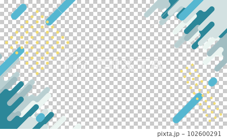 角丸の抽象的な形を対角に置いた背景イラスト 102600291