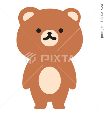 かわいい子熊の全身イラスト 102601528