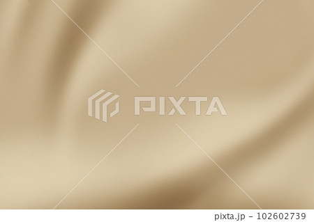 高級感のあるなめらかな上品なベージュのサテン背景。アースカラーまたはゴールドの布 102602739