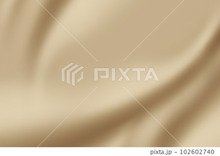 高級感のあるなめらかな上品なベージュのサテン背景。アースカラーまたはゴールドの布 102602740