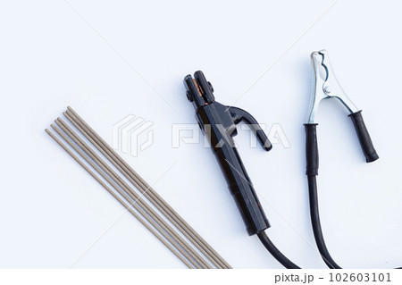 Welding equipment on white background. 102603101