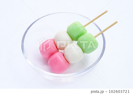 Japanese dessert, Dango on stick Japanese dessert, Dango on stick 102603721