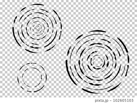 Circles drawn with a brush, ripples, water surface 102605103