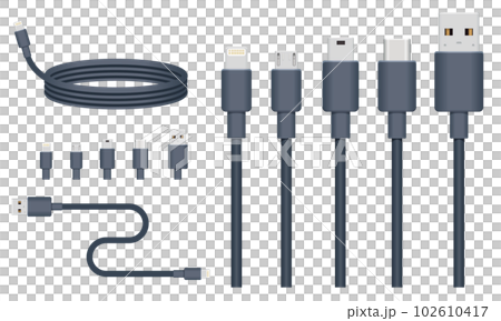 Illustration of various USB terminals Illustration of various USB terminals 102610417