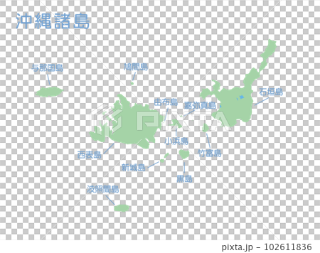 沖繩群島石垣島到西表島的地圖 102611836