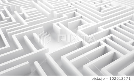 3Dの複雑な迷路「AI生成画像」 102612571