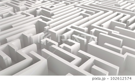 3Dの複雑な迷路「AI生成画像」 102612574