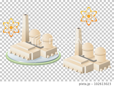 原子力発電所のイメージイラスト 102613023