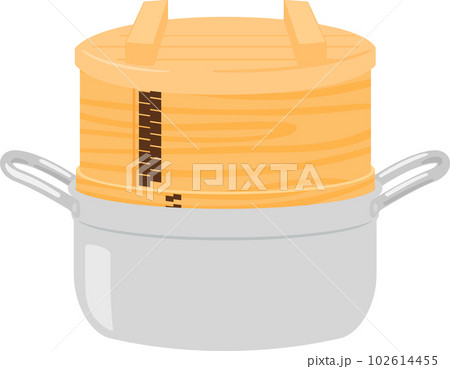 鍋に乗せた和せいろ 鍋に乗せた和せいろ 102614455