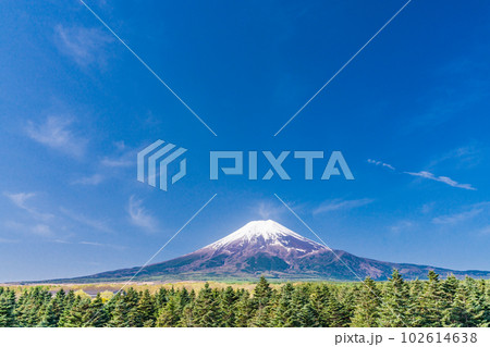 （山梨県）富士山レーダードーム館から見る富士山 102614638