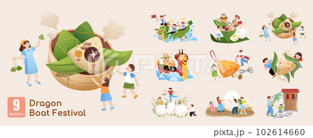 People celebrating Duanwu Festival 102614660