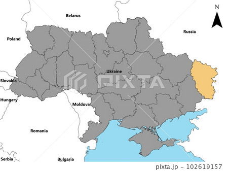 Luhanska Ukraine map Europe Luhanska Ukraine map Europe 102619157