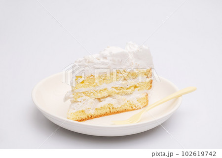 Tasty Coconut Cake on iSolated White Background, Delicious Healthy Homemade Cake Tasty Coconut Cake on iSolated White Background, Delicious Healthy Homemade Cake 102619742