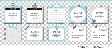具有簡單品味的各種設計備忘錄 102622083