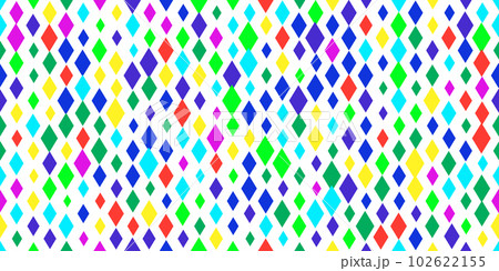 Harlequin bright multicolor uneven seamless pattern. Argyle classic fabric design Harlequin bright multicolor uneven seamless pattern. Argyle classic fabric design 102622155