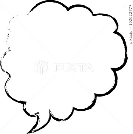 手描き風筆吹き出し 102622777
